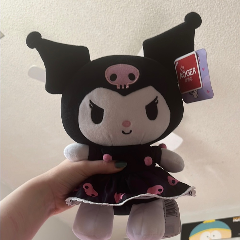 Sanrio Kuromi Black and White Stuffed Animal